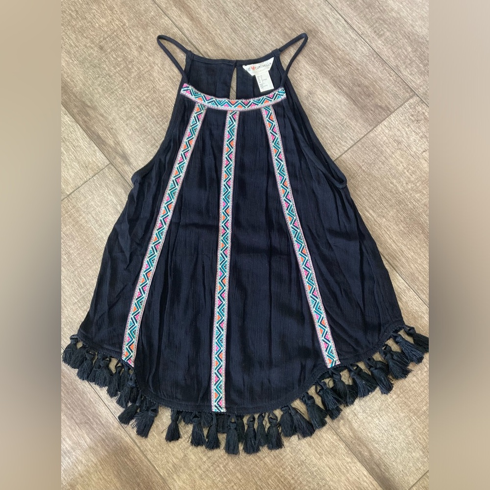 H&M Coachella Collection women’s 6 tassel rocker tank